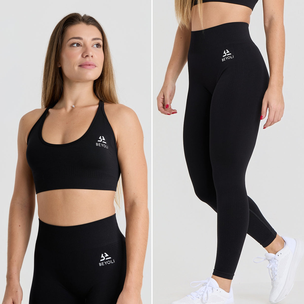 Pack Legging + Brassière Seamless Beyoli - Noir